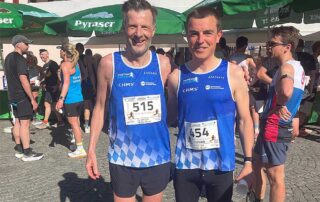 Michael Mettin und Florian Koch nach dem Halbmarathonlauf des HiRo Run in Hilpoltstein