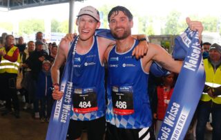 Jan Kundörfer und Christopher von Stelzer belegen den ersten und zweiten Platz beim 20. Maisel´s FunRun.