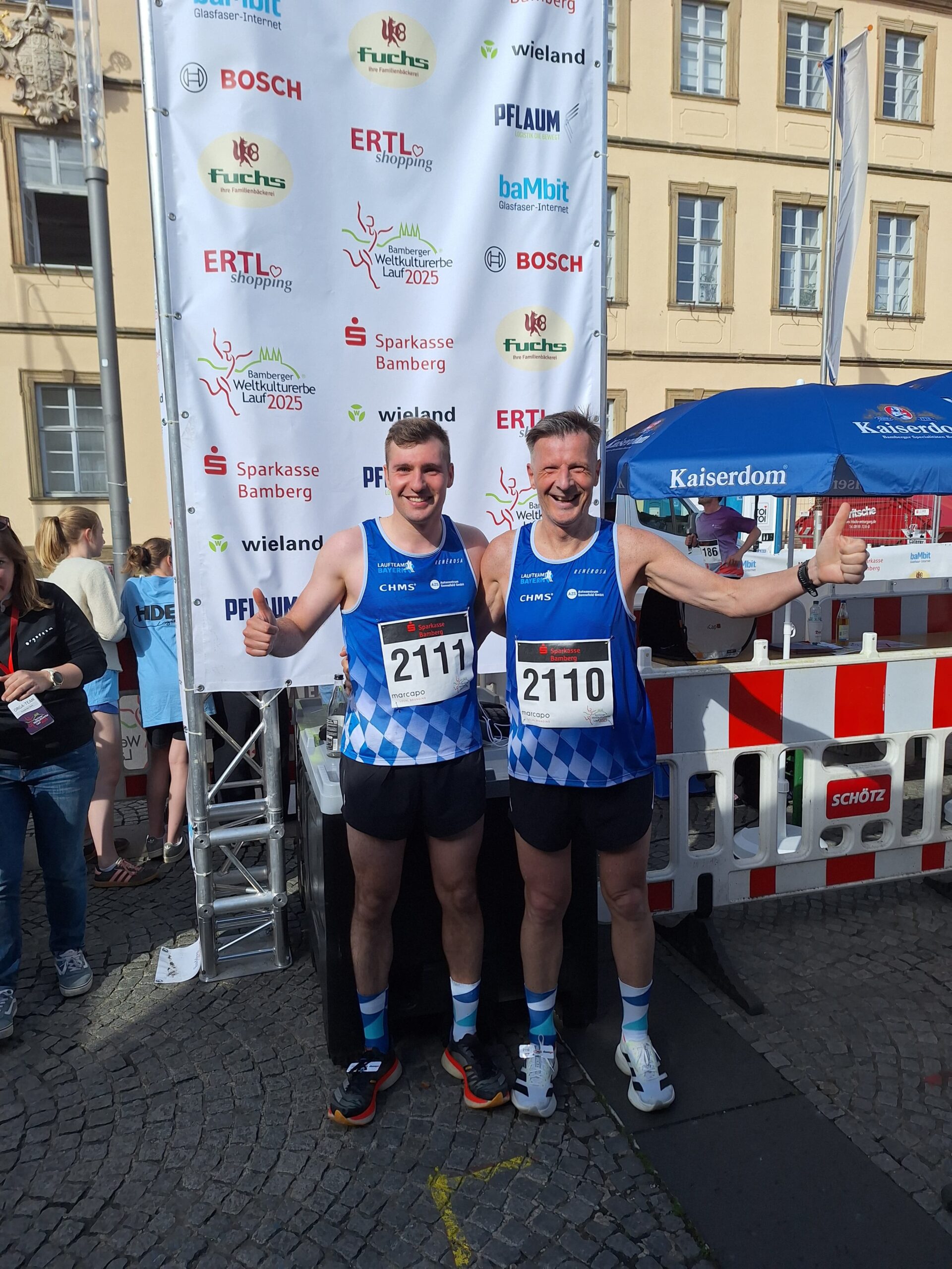 Max Franke und Michael Mettin beim 11. Weltkulturerbelauf